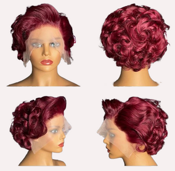 13x4 Curly Short Cut Lacefront Wig