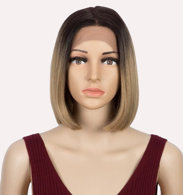 Straight Middle Part Synthetic Bob Wig
