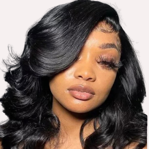 Curled Side Part Lace  Synthetic Wig