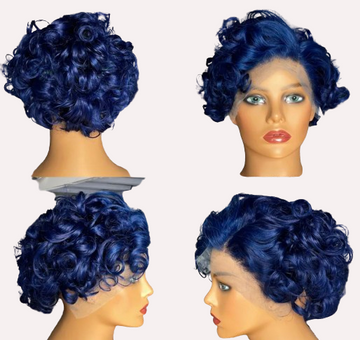 13x4 Curly Short Cut Lacefront Wig